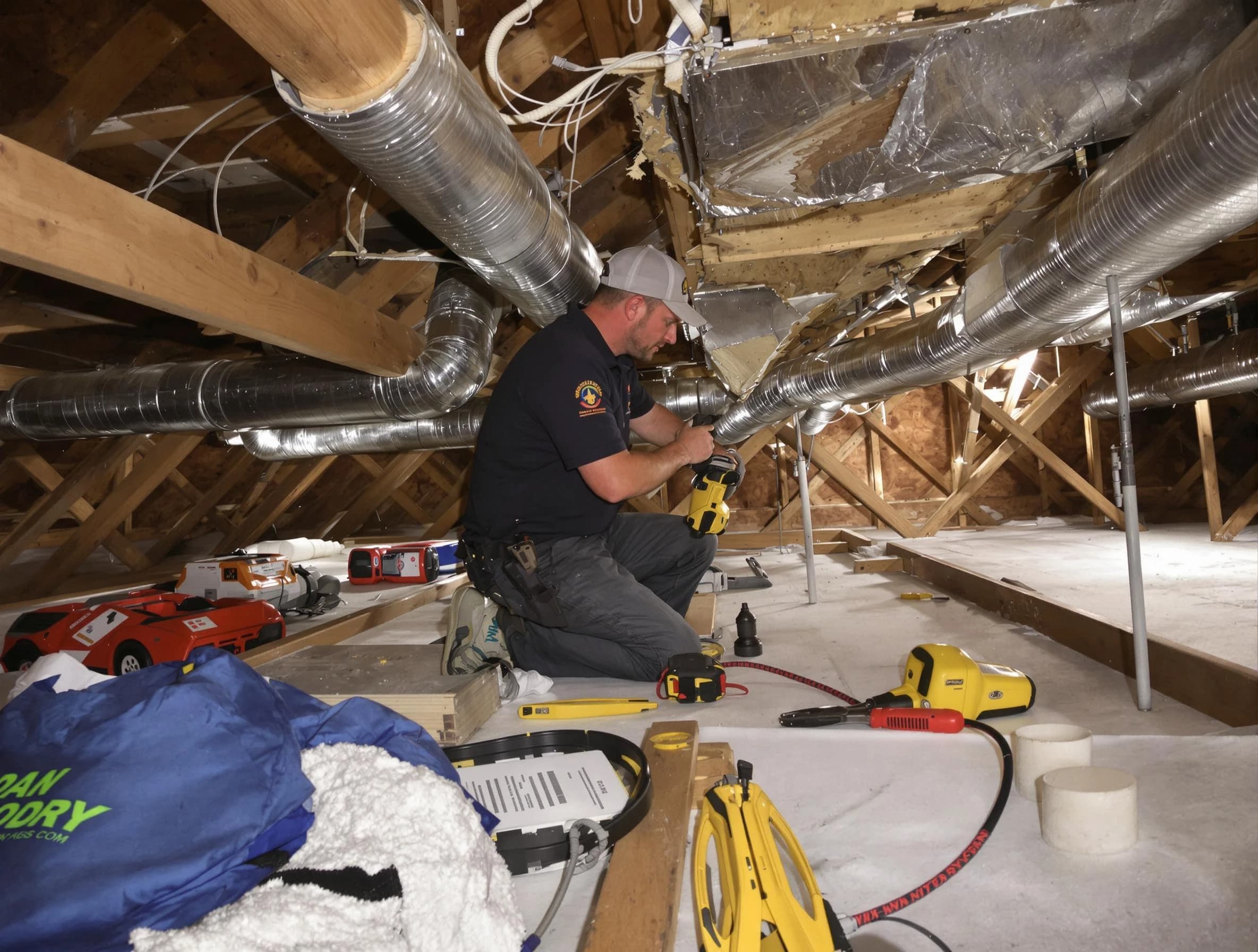Professional air duct repair by Johns Creek Air Duct Cleaning in Johns Creek