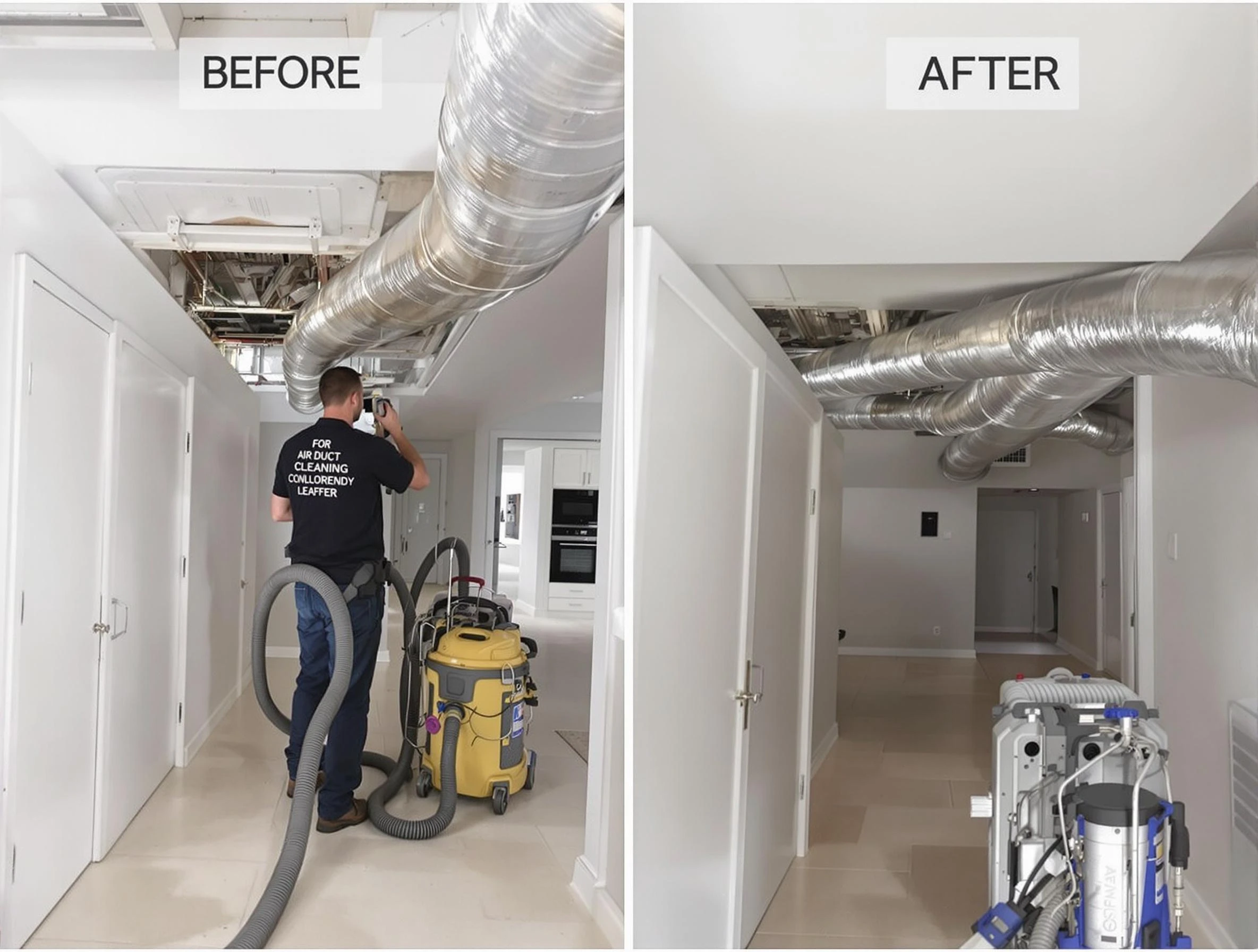 Johns Creek Air Duct Cleaning professional performing thorough air duct cleaning in Johns Creek