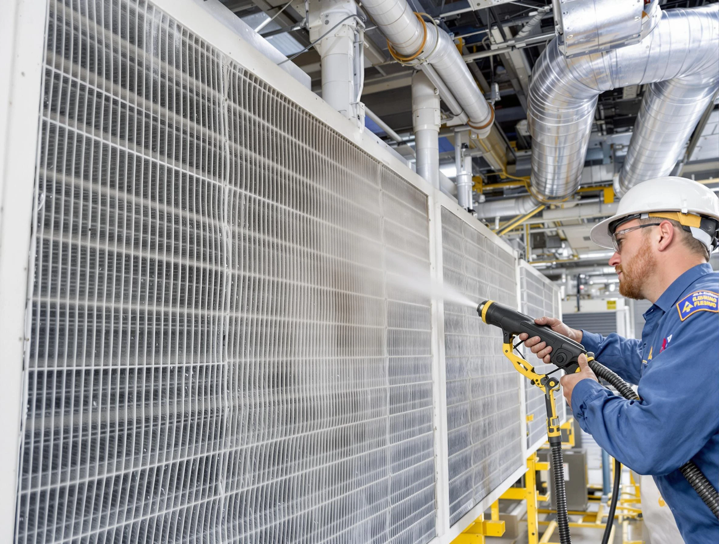 Professional commercial coil cleaning by Johns Creek Air Duct Cleaning in Johns Creek