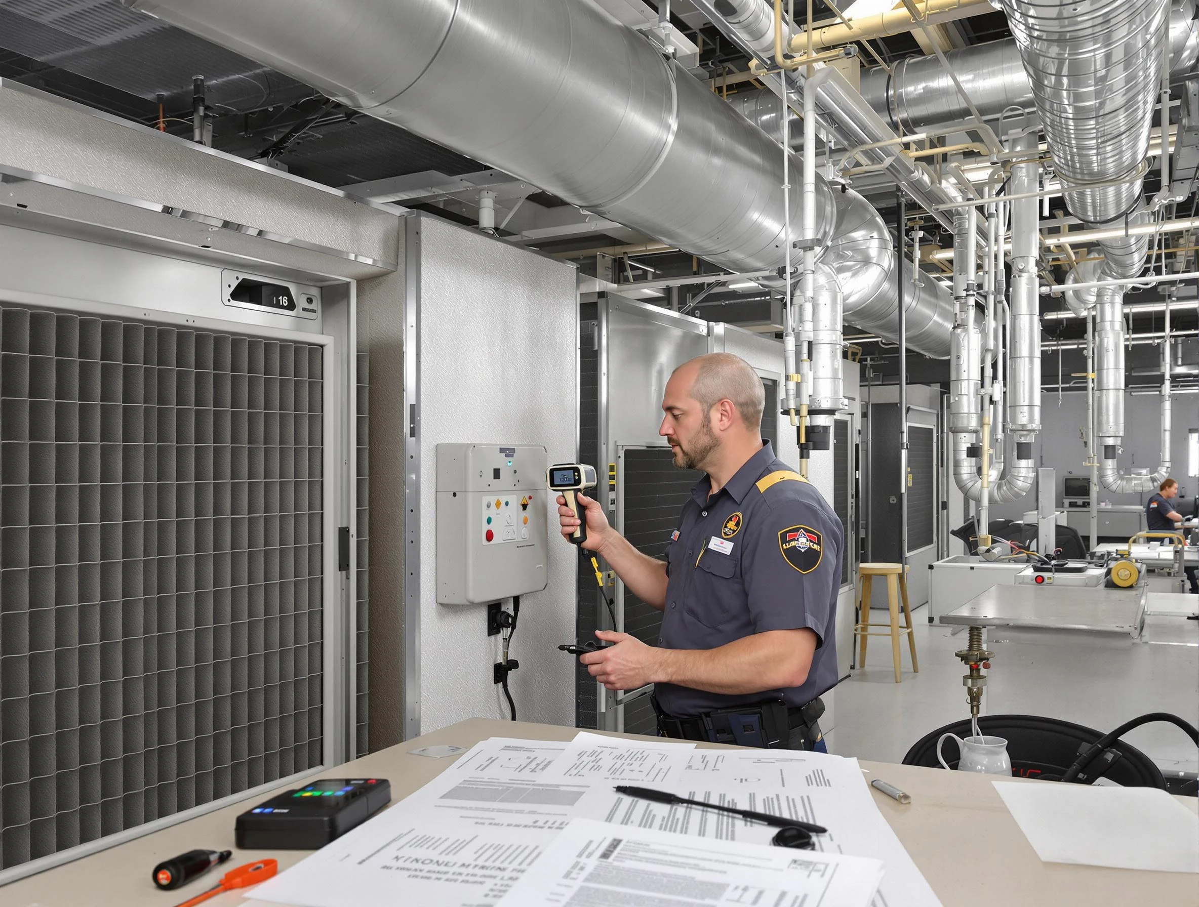 Professional filter system inspection by Johns Creek Air Duct Cleaning in Johns Creek