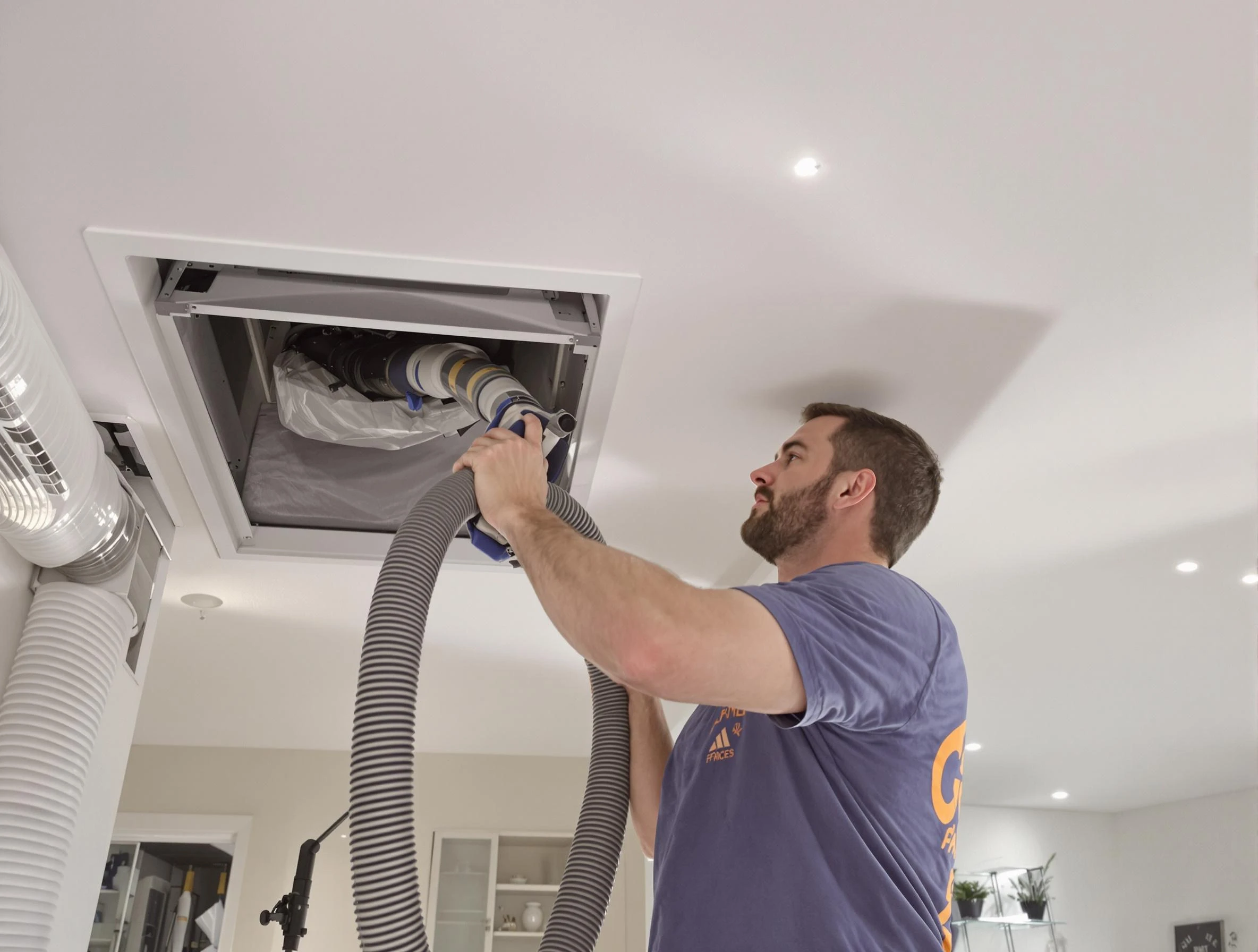 Precision indoor duct cleaning by Johns Creek Air Duct Cleaning in Johns Creek