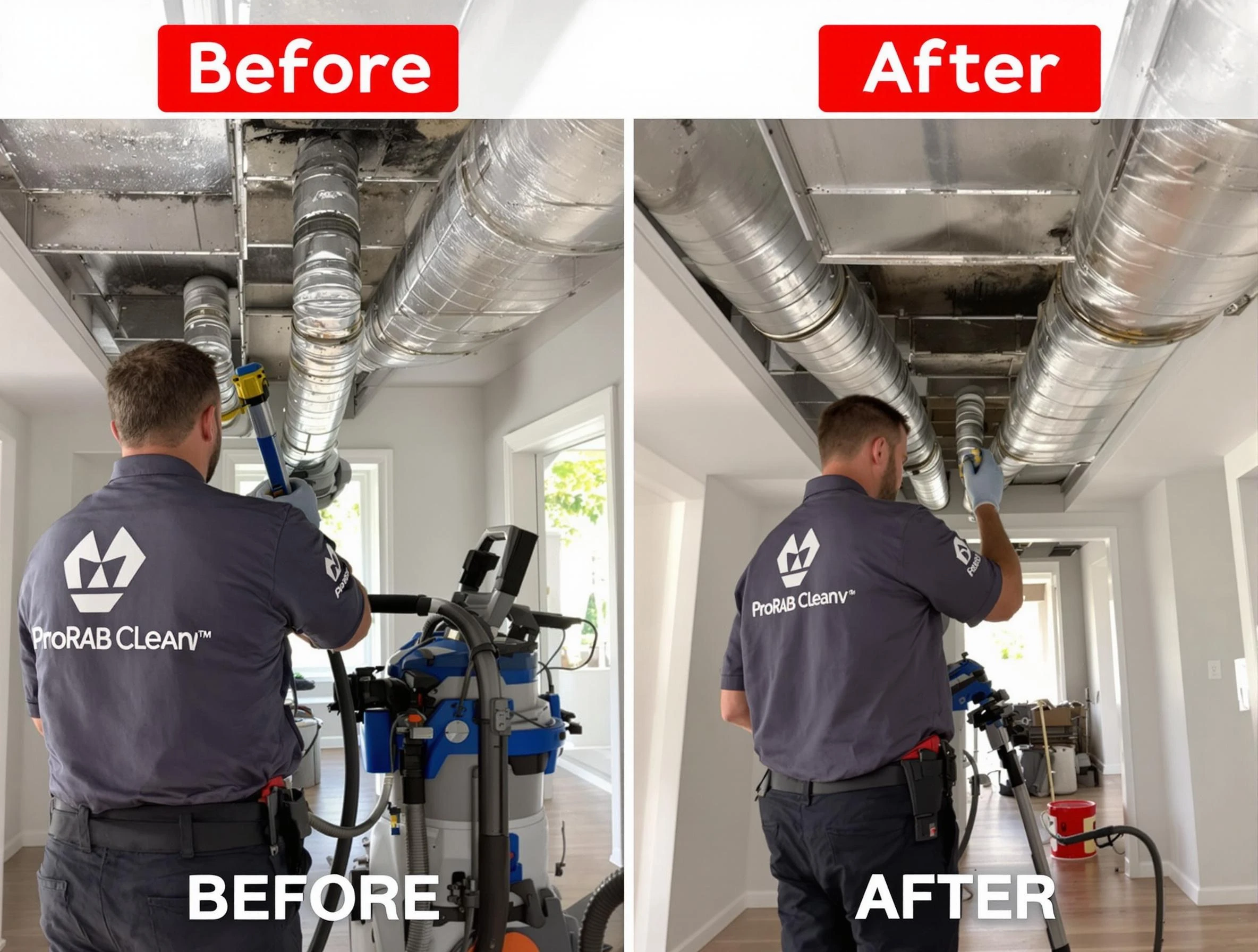 Johns Creek Air Duct Cleaning expert performing thorough residential duct cleaning in a Johns Creek home